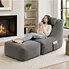 Ergonomic Adult Bean Bag Chair | Giant Lounge Sofa with Head/Back/Hip/Leg Support, Storage Pocket & Foldable Design